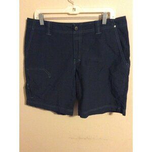 Columbia Shorts Mens Size 34 Navy Blue Omni Shade Sun Protection